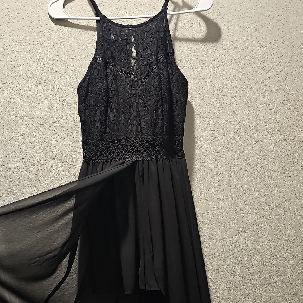 I.N. San Francisco Black High Low Lace Dress - Picture 4 of 4